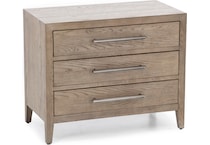 universal furniture brown three drawer   