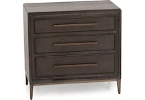 universal furniture brown three drawer   