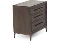 universal furniture brown three drawer   