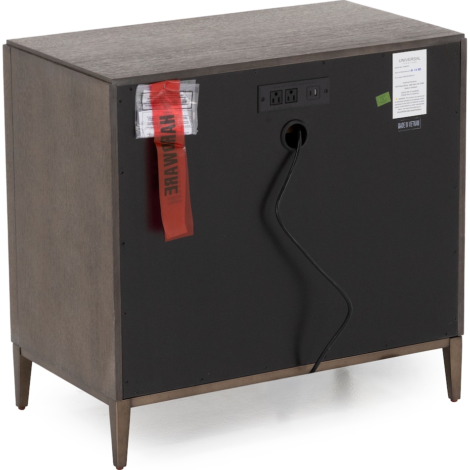 universal furniture brown three drawer   