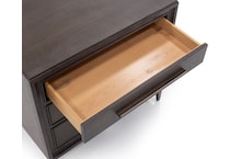 universal furniture brown three drawer   