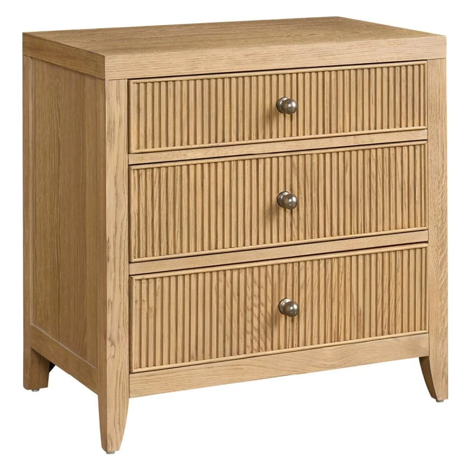 universal furniture brown three drawer   