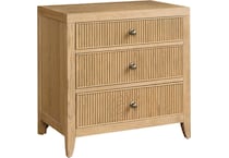 universal furniture brown three drawer   
