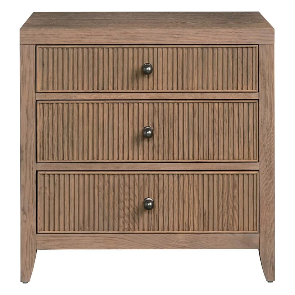 universal furniture brown three drawer   
