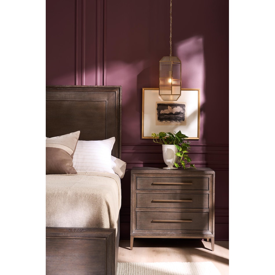 universal furniture brown three drawer lifestyle image   