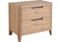 universal furniture brown two drawer   