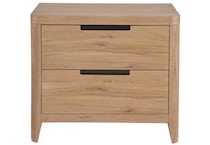 universal furniture brown two drawer   
