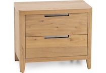 universal furniture brown two drawer   