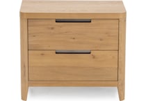 universal furniture brown two drawer   