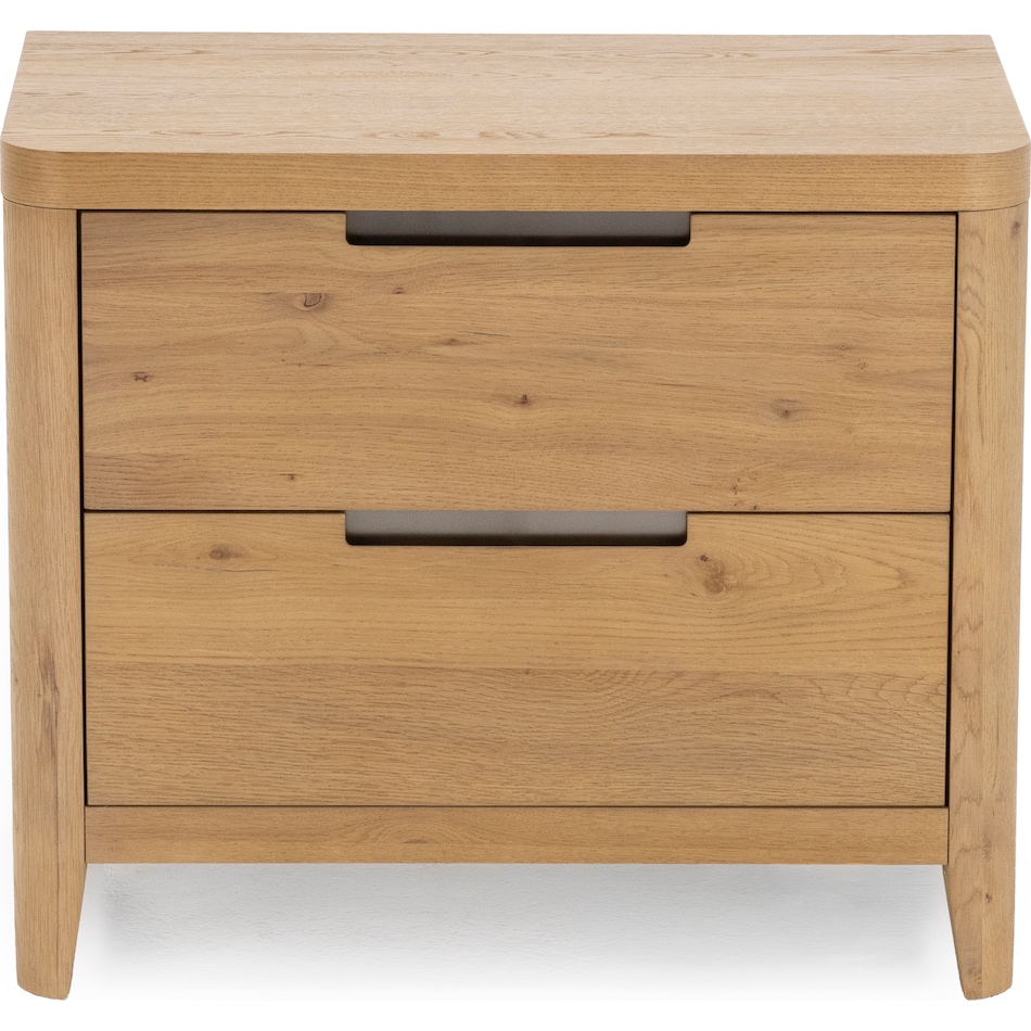 universal furniture brown two drawer   