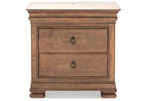 universal furniture brown two drawer   