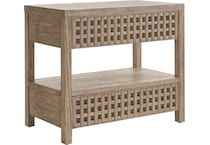 universal furniture brown two drawer   