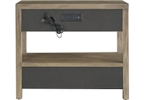 universal furniture brown two drawer   