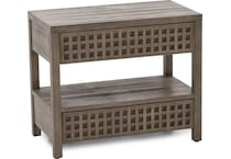 universal furniture brown two drawer   