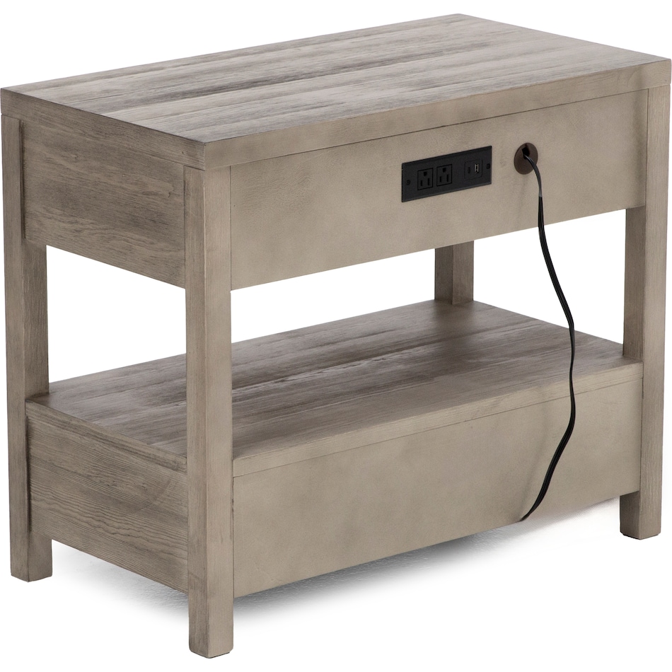 universal furniture brown two drawer   