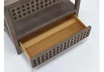 universal furniture brown two drawer   