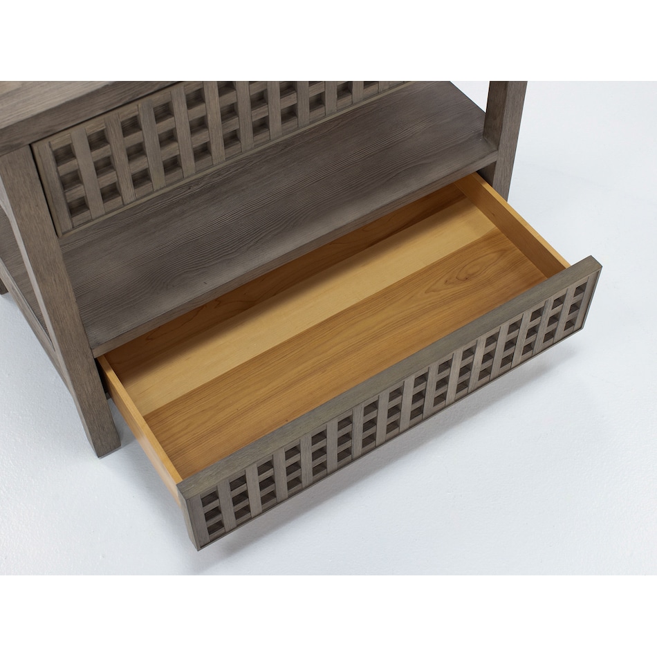 universal furniture brown two drawer   