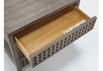 universal furniture brown two drawer   
