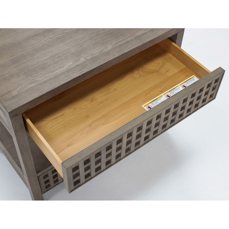 universal furniture brown two drawer   