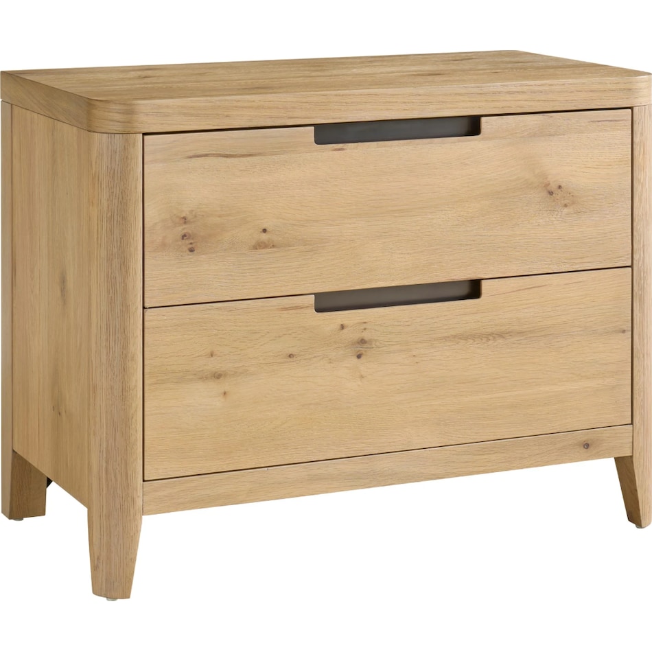 universal furniture brown two drawer   