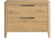 universal furniture brown two drawer   
