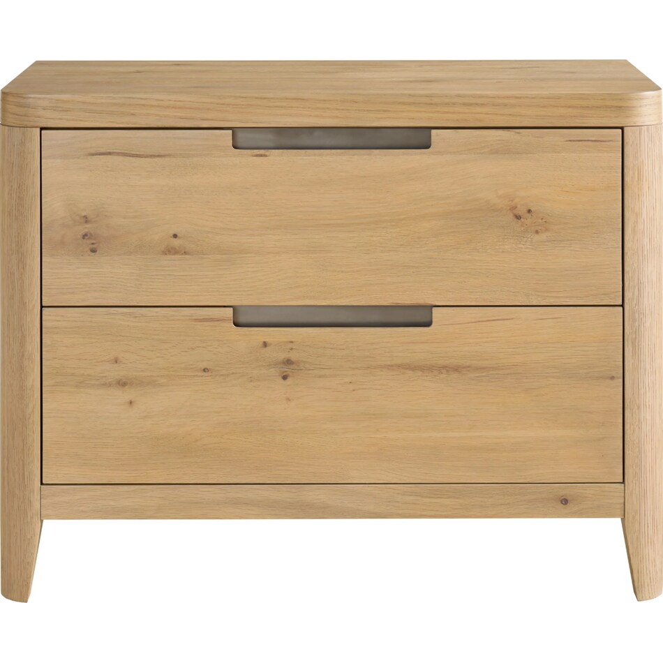universal furniture brown two drawer   