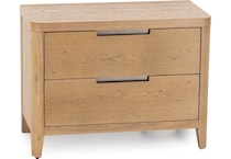 universal furniture brown two drawer   