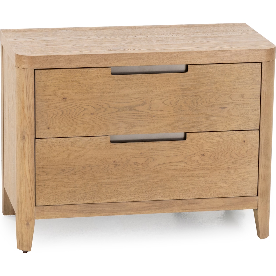 universal furniture brown two drawer   