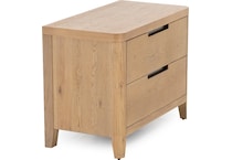universal furniture brown two drawer   