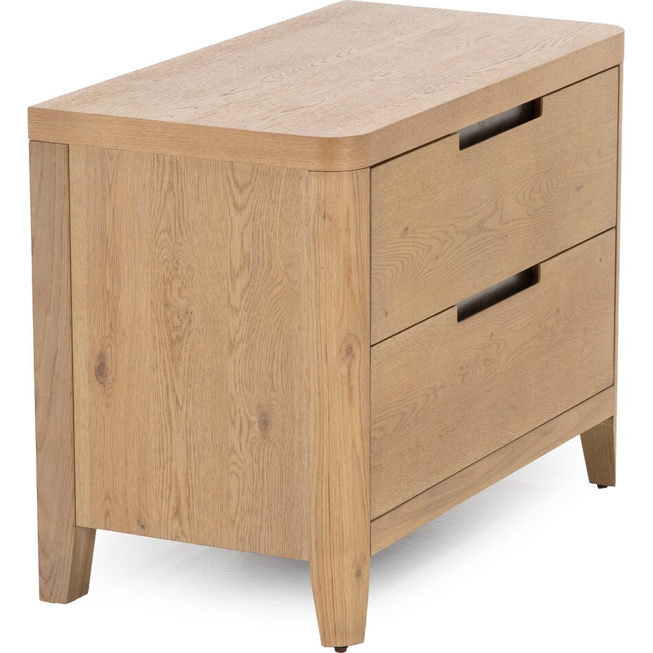 universal furniture brown two drawer   