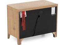 universal furniture brown two drawer   