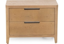 universal furniture brown two drawer   