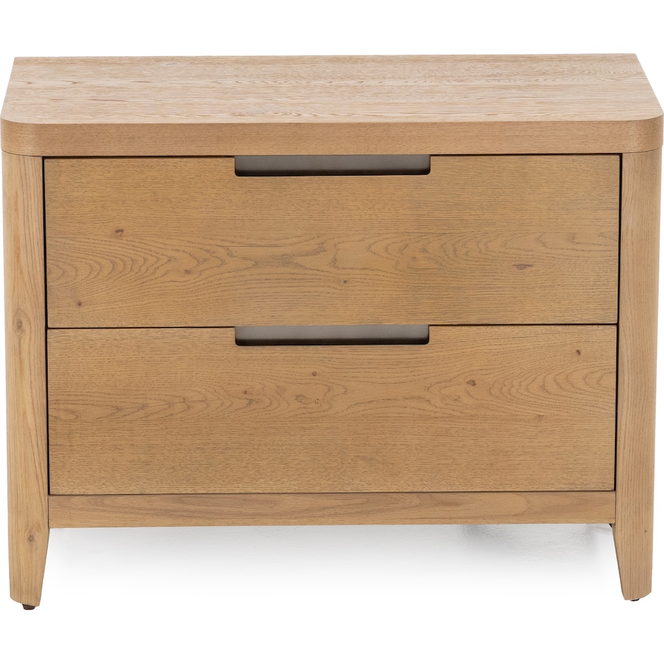 universal furniture brown two drawer   