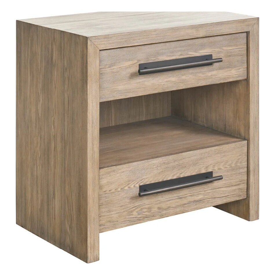 universal furniture brown two drawer   
