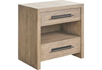 universal furniture brown two drawer   