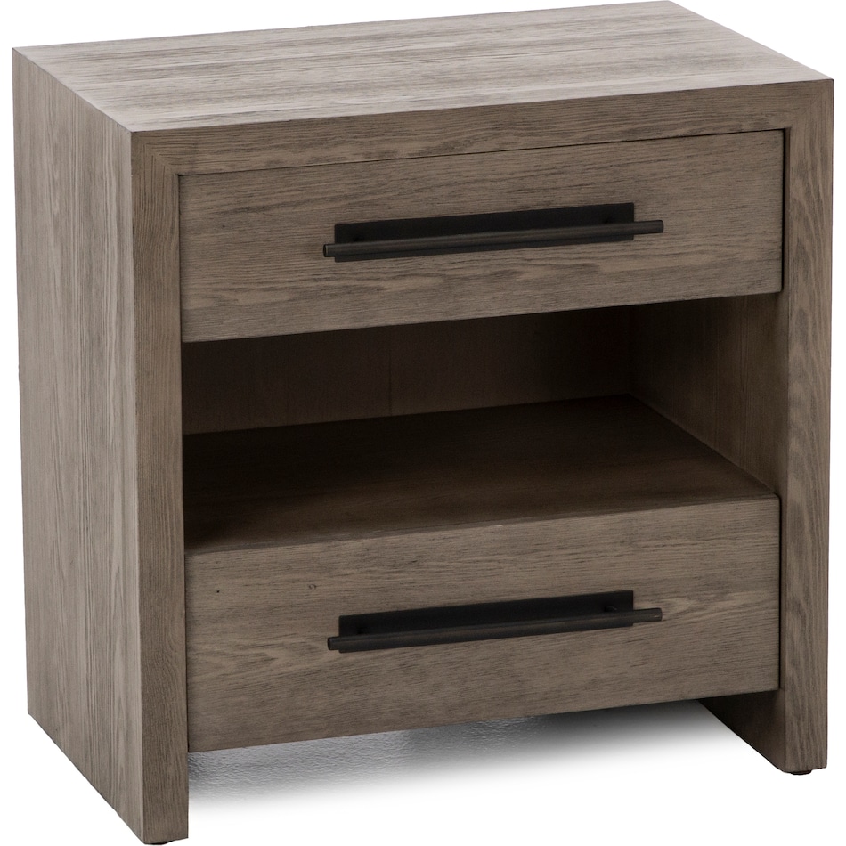universal furniture brown two drawer   