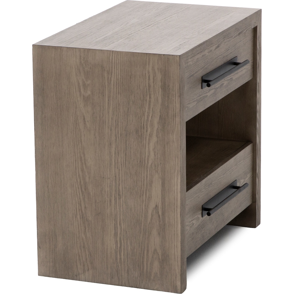 universal furniture brown two drawer   