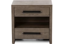 universal furniture brown two drawer   