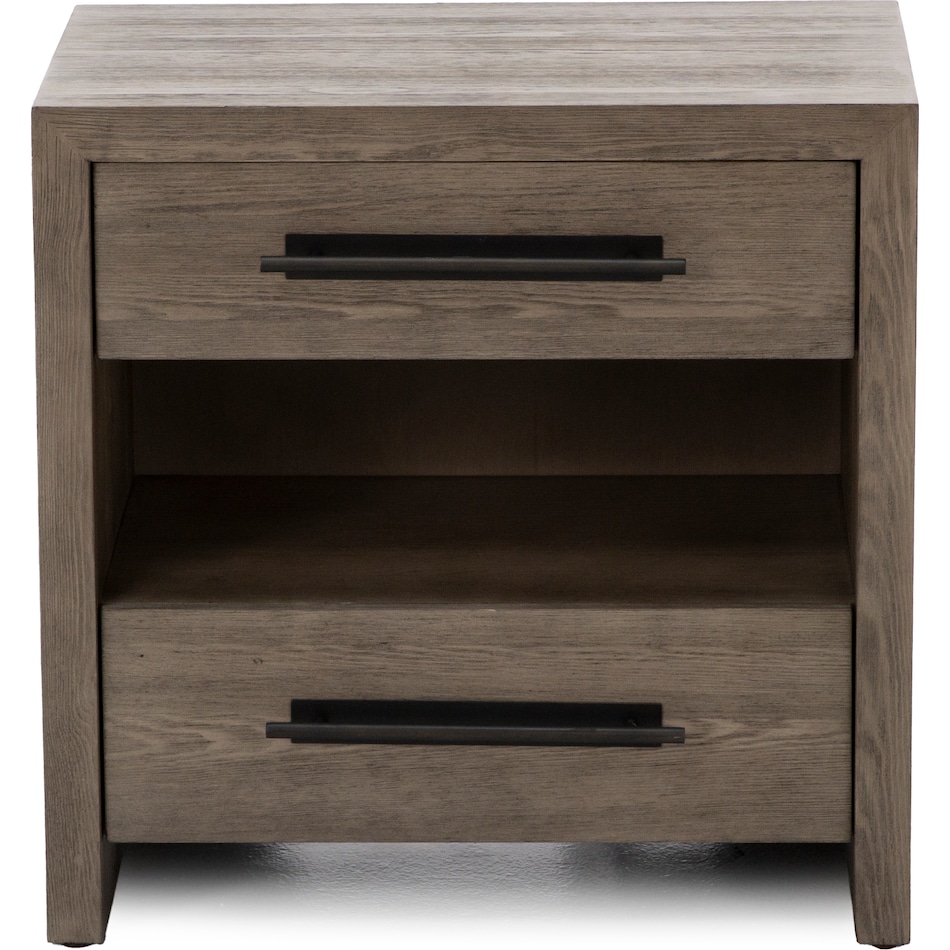 universal furniture brown two drawer   