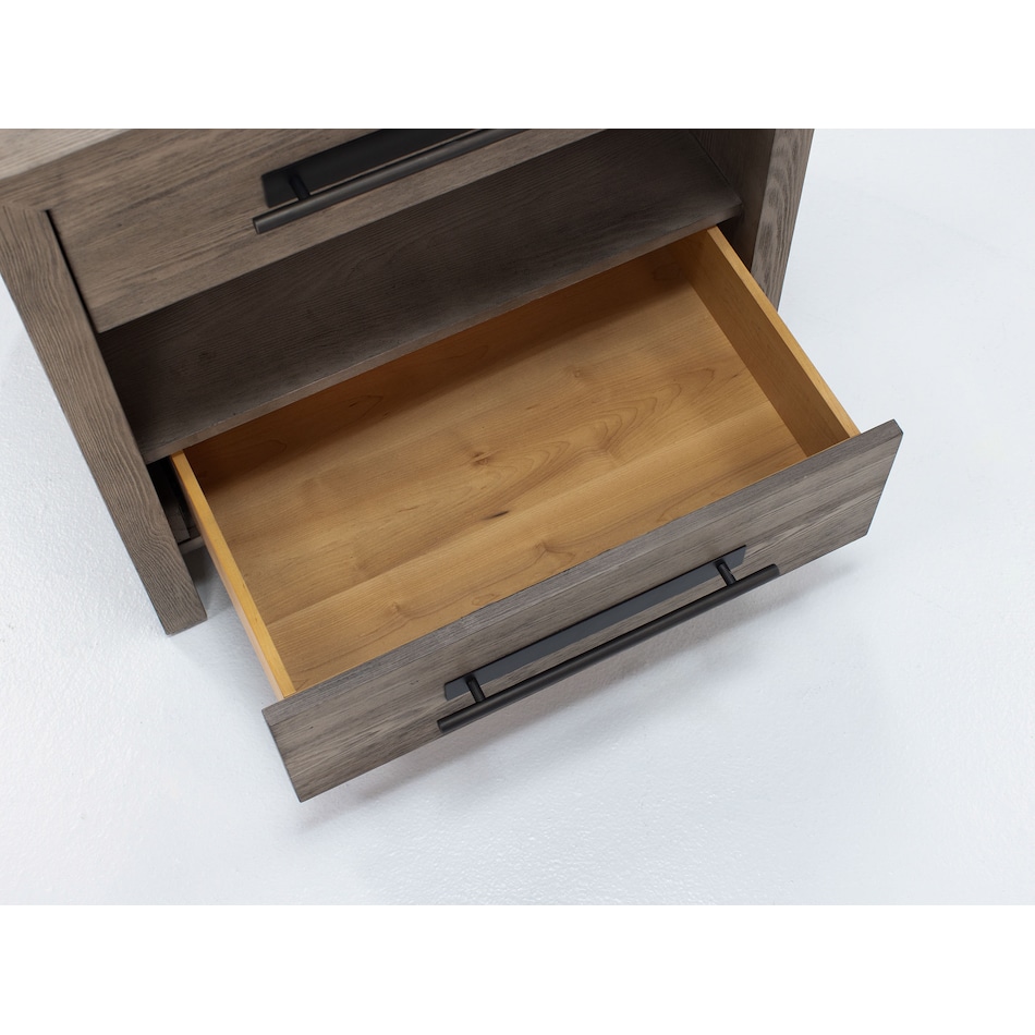 universal furniture brown two drawer   