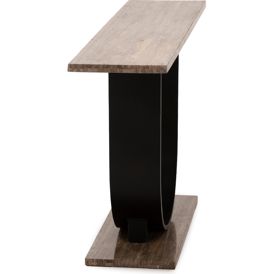 universal furniture equilibrium brown grey hall entry table eql  