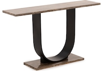 universal furniture equilibrium brown grey hall entry table eql  