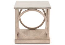 universal furniture grey end table   