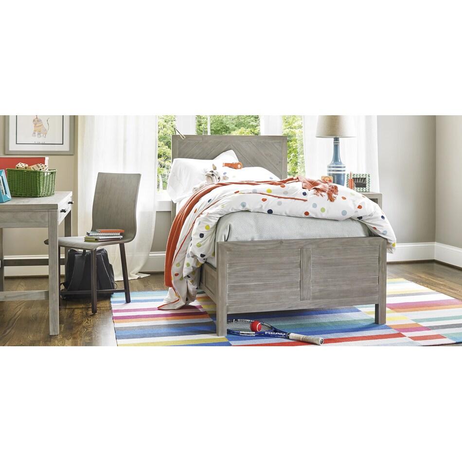 universal furniture grey twin bed package t  