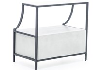 universal furniture grey two drawer   