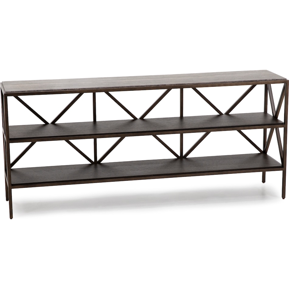 universal furniture travertine grey bookcase etergere brn  