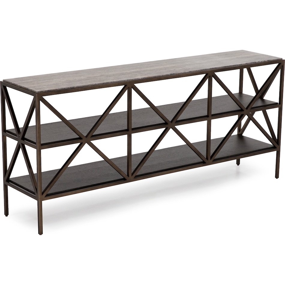 universal furniture travertine grey bookcase etergere brn  