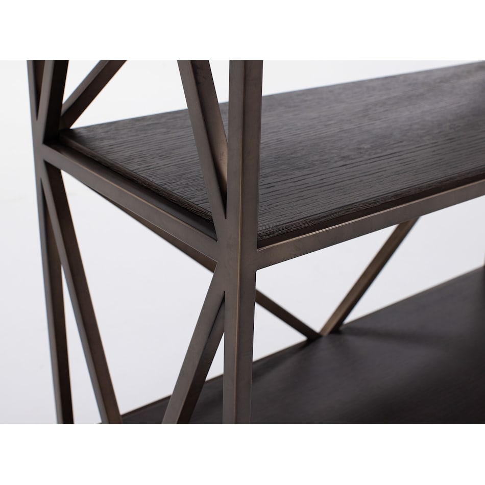 universal furniture travertine grey bookcase etergere brn  