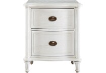 universal furniture white two drawer   