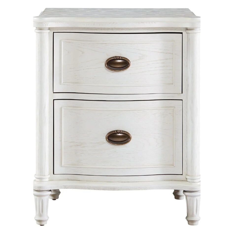 universal furniture white two drawer   